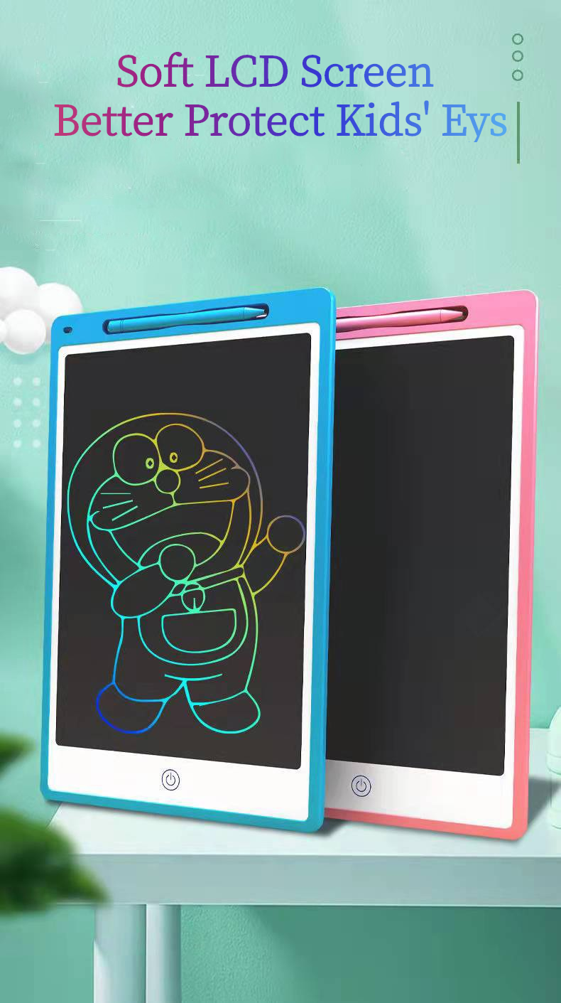 LCD Writing Tablet 12 Inch Colorful Drawing Pad for Kids Educational Learning Toy Gifts Erasable Reusable Electronic Board for 3 4 5 6 7 Years Toddler Wholesale Distributor