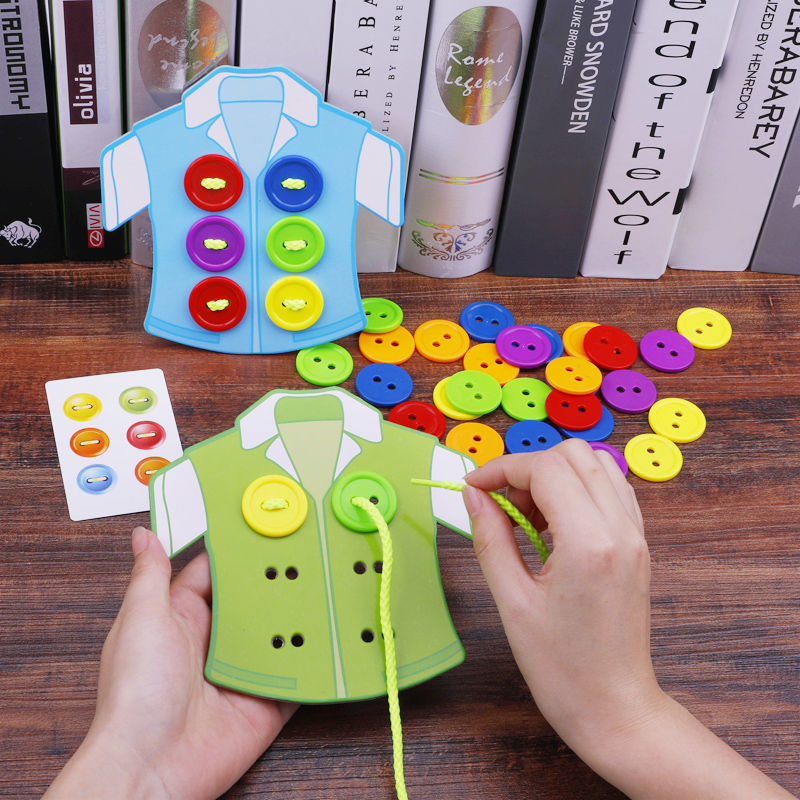 Free Shipping Kids Wear Button Toys Early Childhood Education Toy