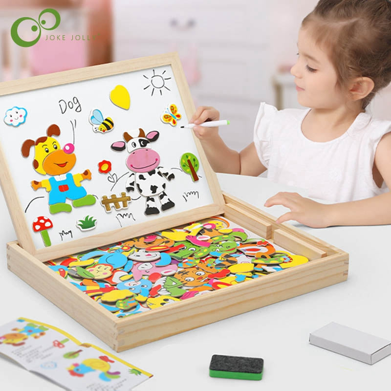 Magnetic Jigsaw Puzzle For Kids Dress Up Toys