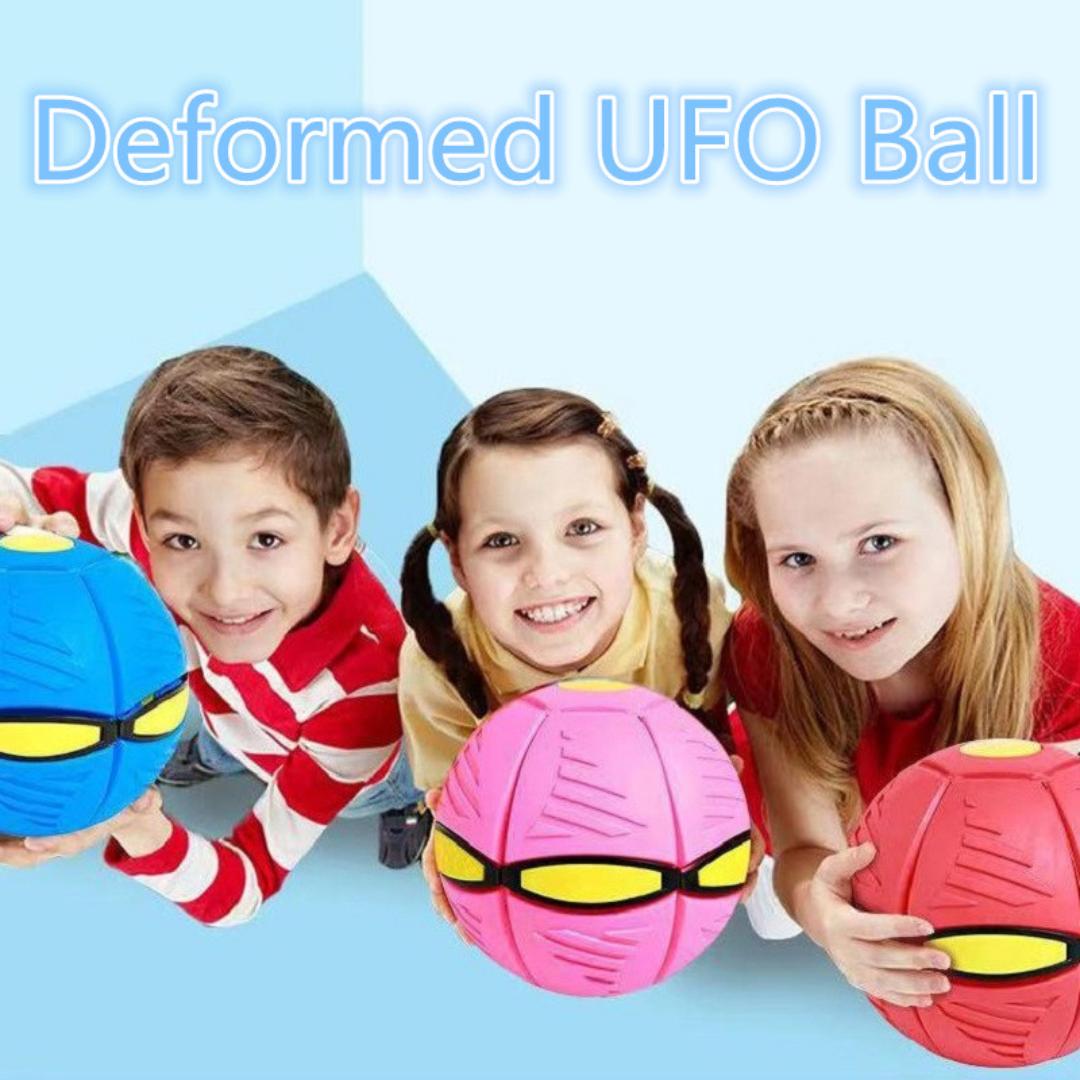 Free Shipping Kids Flat Throw Disc Ball Flying UFO Magic Balls With Led Light