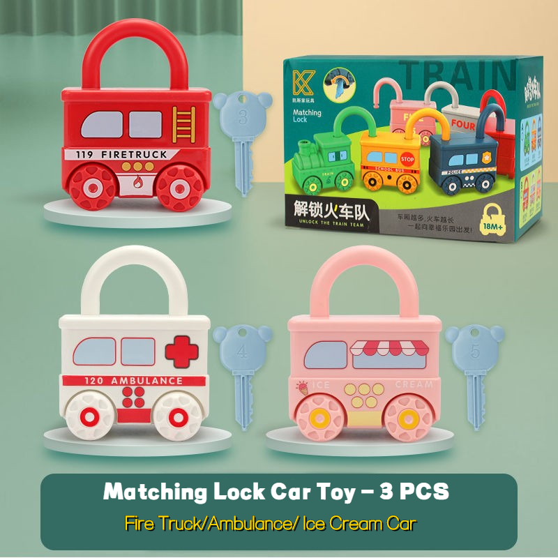 Free Shipping Interesting Car Lock Matching Toys for Kids Early Education Toy