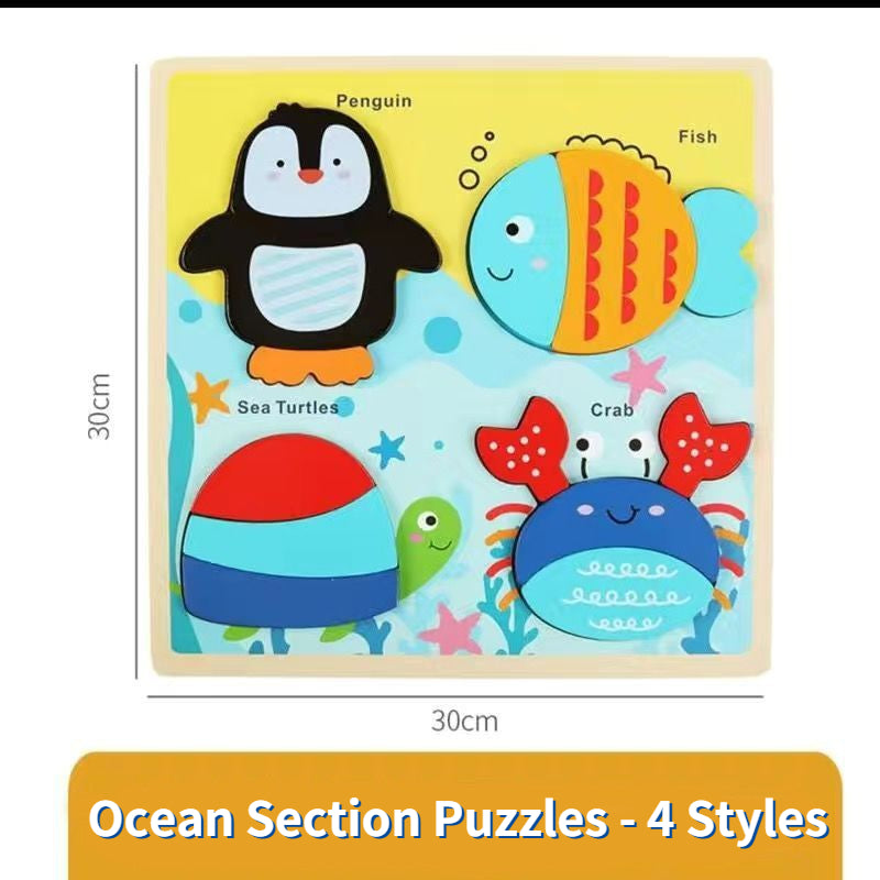 Free Shipping Big Size Wooden Kids Puzzle Toys