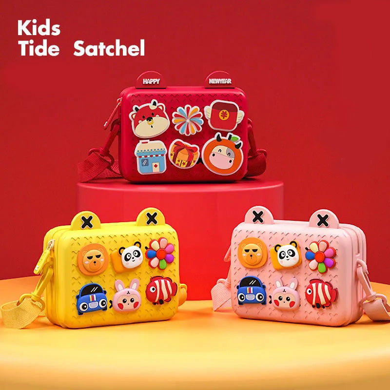 Free Shipping Fashion Little Girls Shoulder Bag 3 Colors Kids Handbag High Capacity