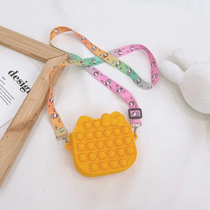 Hot Sale Free Shipping Cute Cat Design Messenger Bag for Toddler Girls