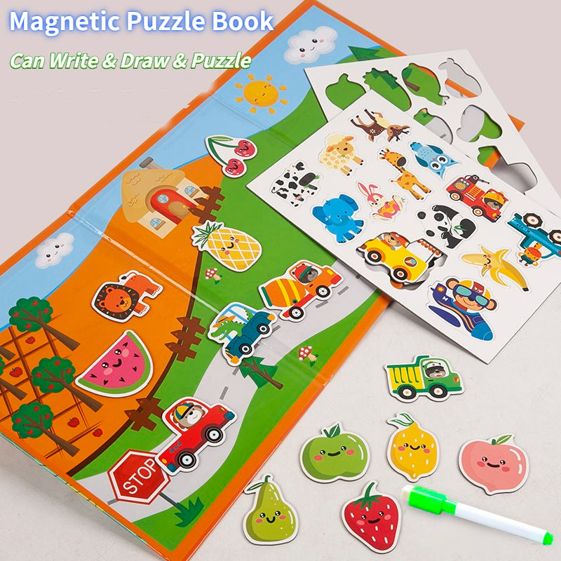 Magnetic Jigsaw Puzzle For Kids Dress Up Toys