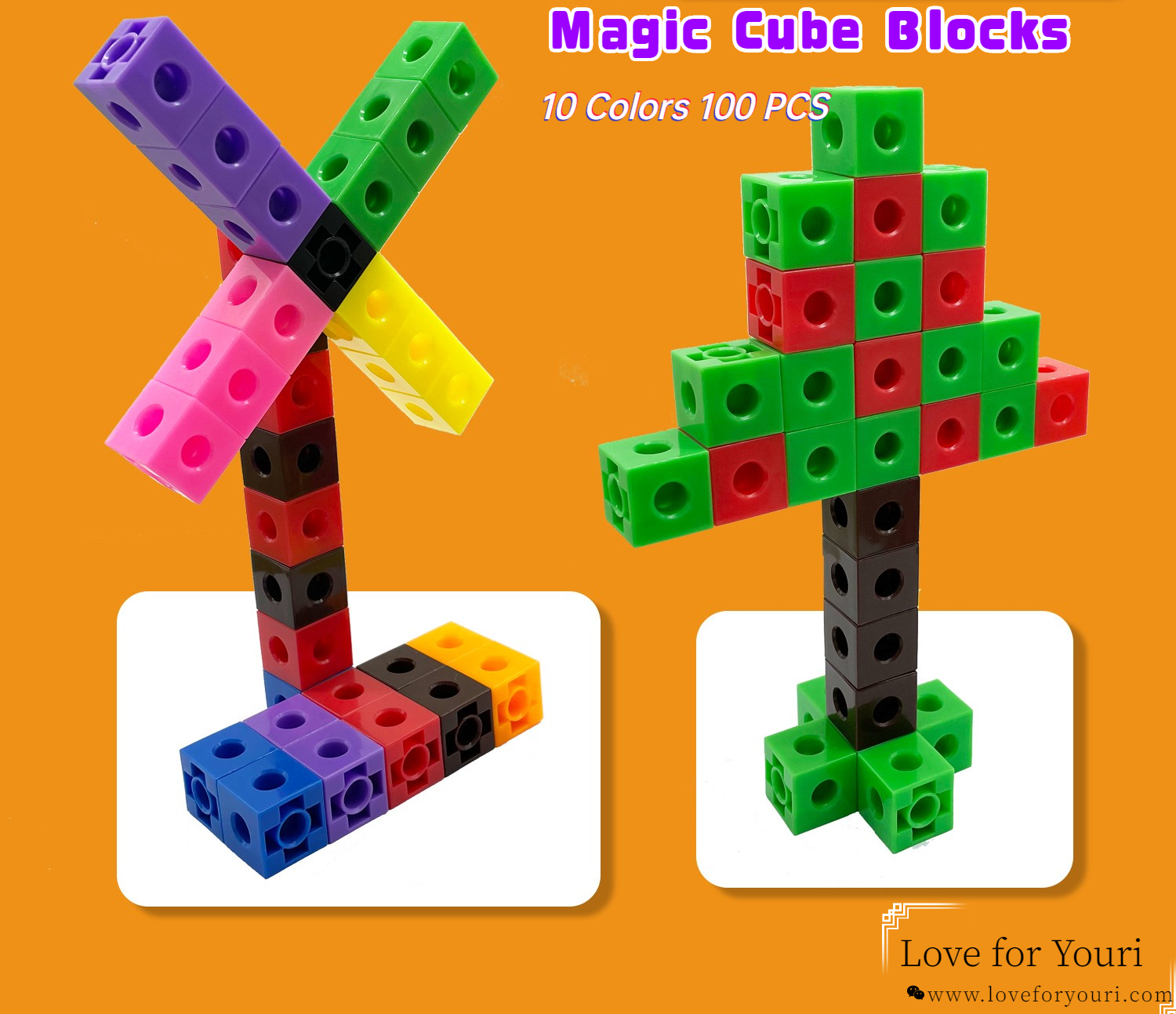 100PCS Math Link Cubes for Construction and Early Math Learning STEM Based Numberblocks Activities for Preschool Classroom Supplies Wholesale