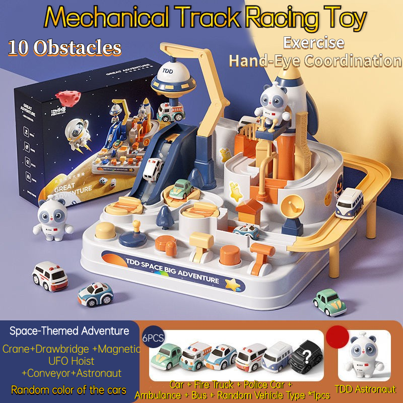 TDD Mechanical Space Theme Car Race Track Toys For Kids 3 4 5 6 Years Old Boys Girls Gift Wholesale Distributors