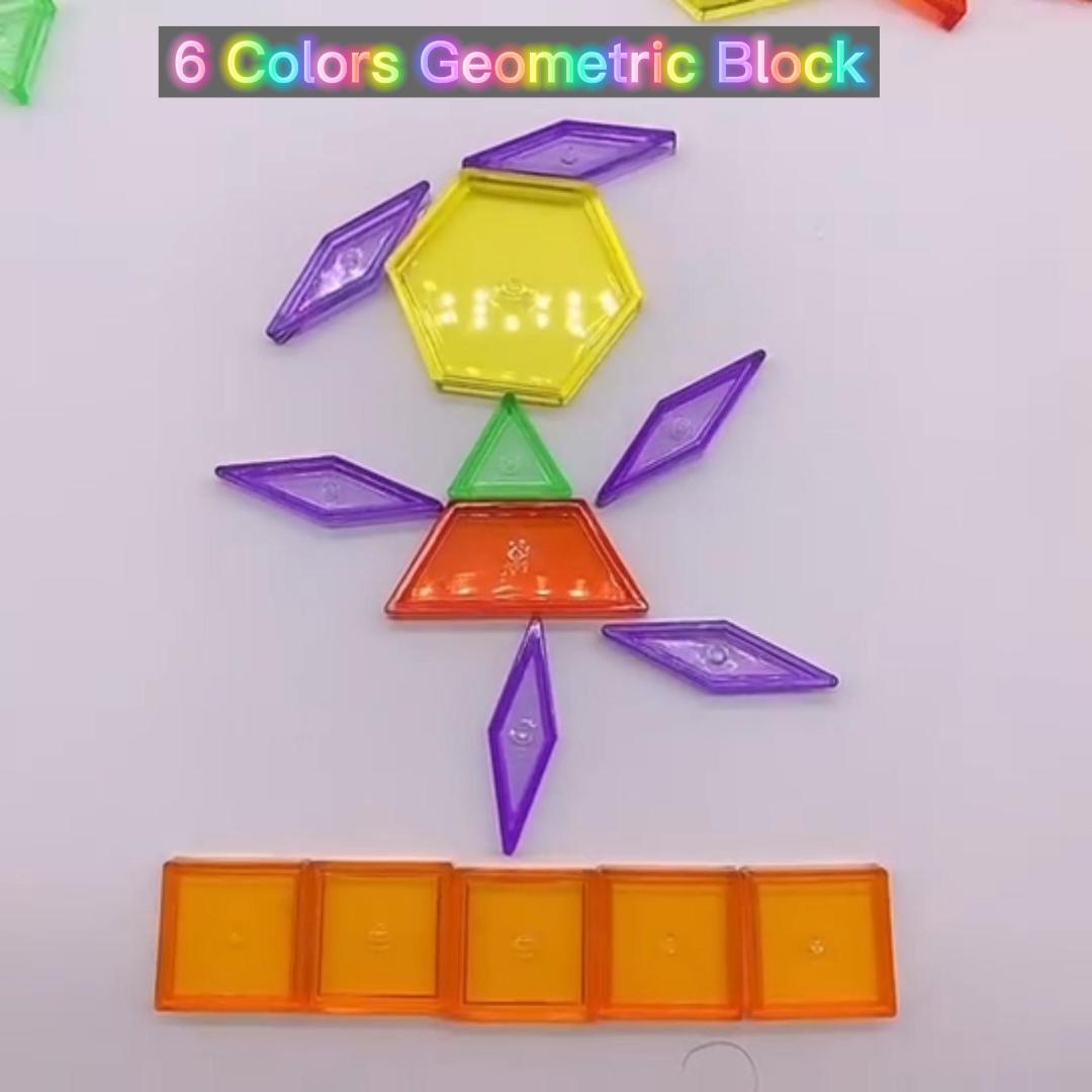 6 Colors Geometric Blocks for Kids Toys 2022 Mathematics Enlightenment for Children Logical Thinking Training Toy Wholesale