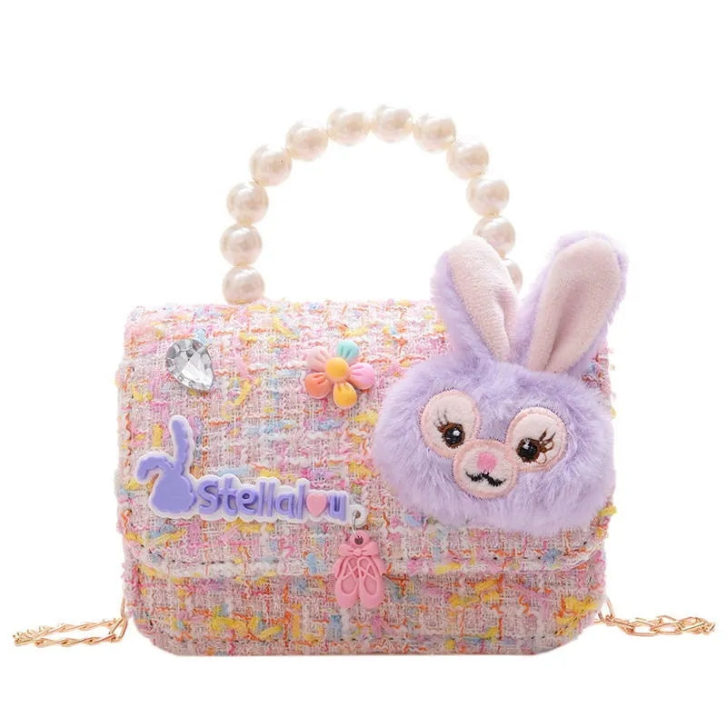 2022 Little Girls Shoulder Bag Fashion Lace Carton Kids Handbag High Quality Girls Shoulder Bag Crossbody Bag Wholesale